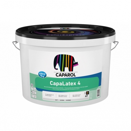Capalatex 4 Матовая, стойкая к мойке ультратонкая интерьерная краска