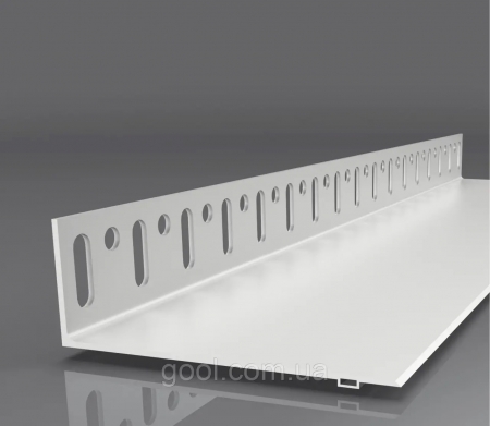 Цокольий опорний профіль пластиковий EJOT "Basis Sockelprofil PVC 80 mm", 2,0 м.